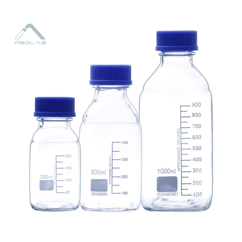 MSD-GL45-high borosilicate 3.3-blue cap reagent bottle-500ml