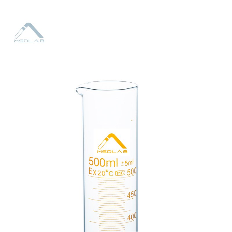 MSD-measuring cylinder-high borosilicate 3.3-500ml
