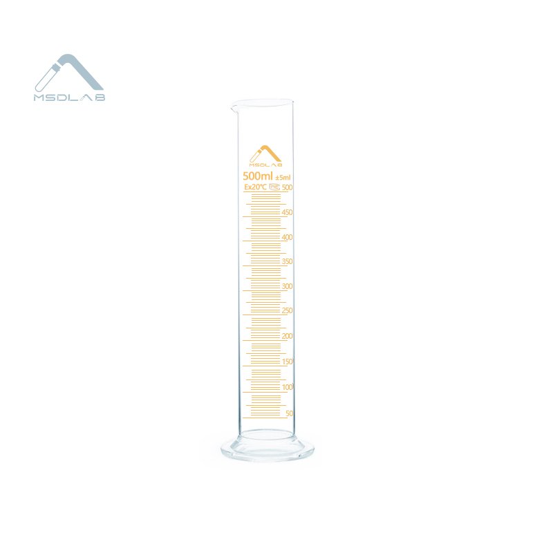 MSD-measuring cylinder-high borosilicate 3.3-500ml