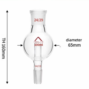 MSD Lab 100ml Analytical-Grade Splash Head – 24/29 Standard Taper Joint