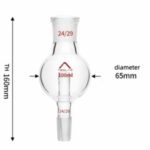 MSD 100ml High-Purity Splash Head – Φ65mm Expansion Sphere | 24/29 Joint