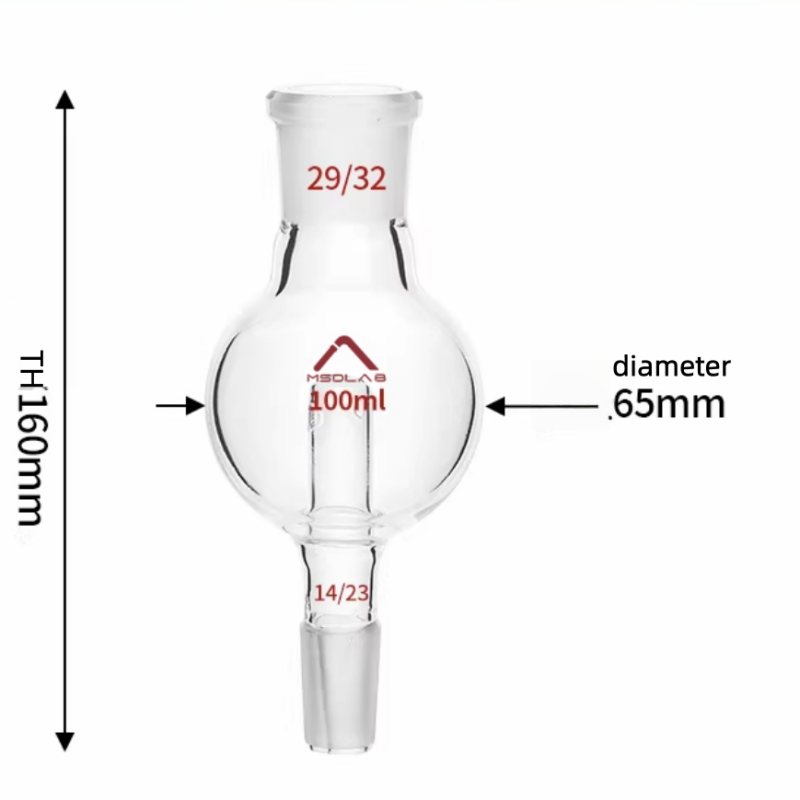 MSD Lab 100ml Splash Head, 29/32 to 14/23 Joint