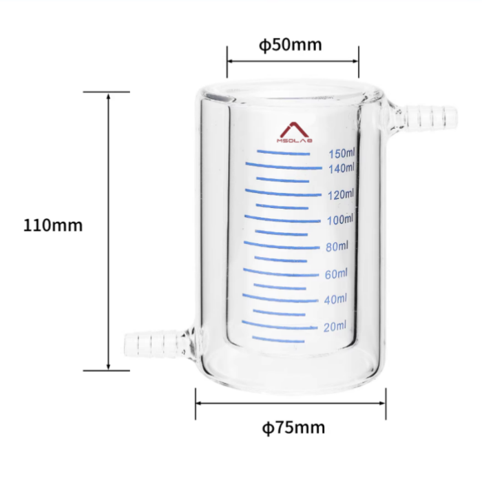 MSD Double-layer jacketed beaker 150ml