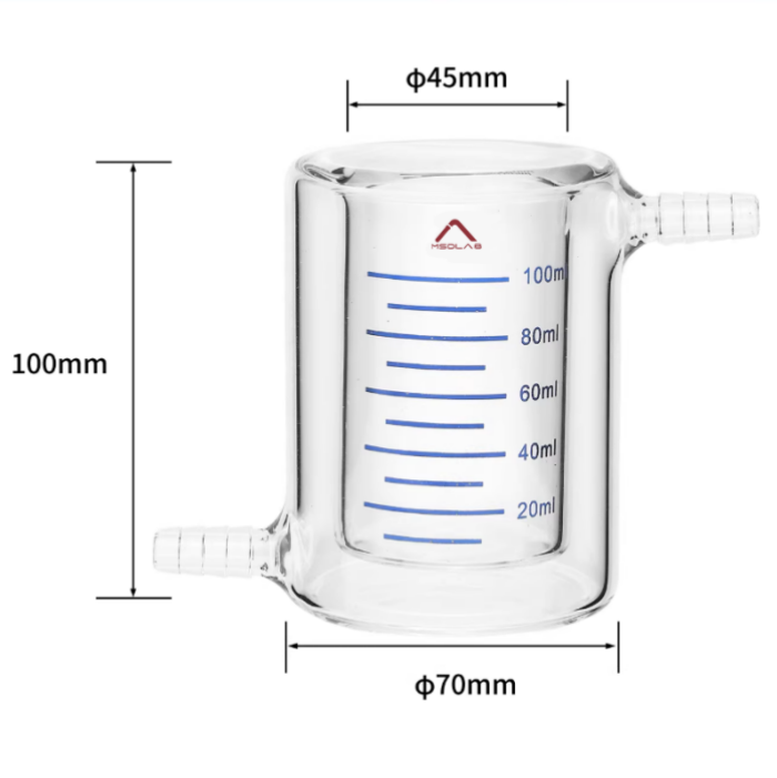 MSD Double-layer jacketed beaker 100ml