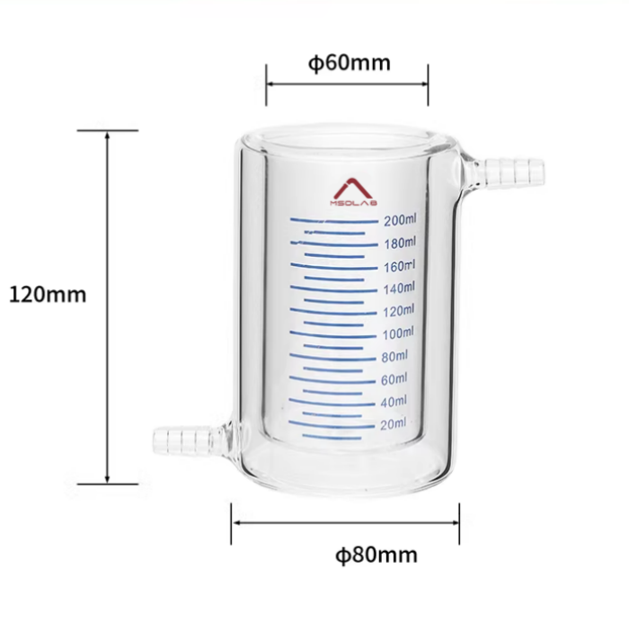 MSD Double-layer jacketed beaker 200ml