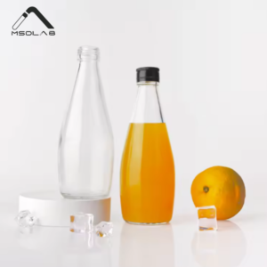 MSD Wholesale 350ml Beverage Glass Bottle | Clear Round Juice Container for Cold Brew & Smoothies
