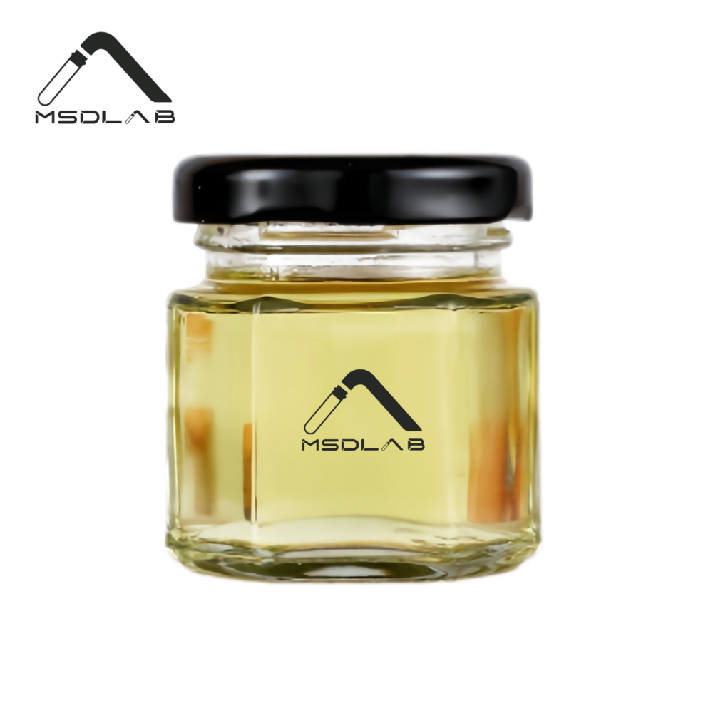 MSD 50ml & 100ml Hexagon Glass Honey Jars with Airtight Gold Metal Lids