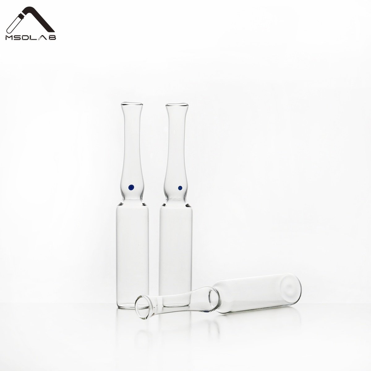 MSD ISO Standard Form C Glass Ampoules | High-Quality Borosilicate Glass Vials for Pharmaceutical & Cosmetic Use