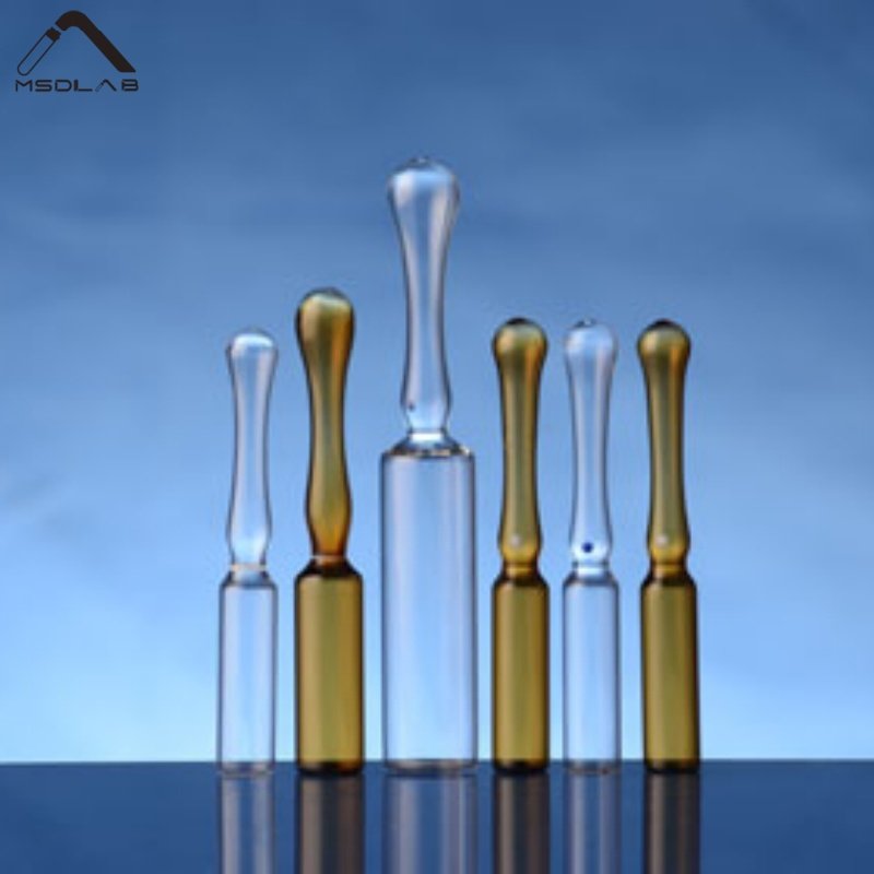 MSD Form B/C/D USP Type I Glass Ampoules (Clear & Amber)
