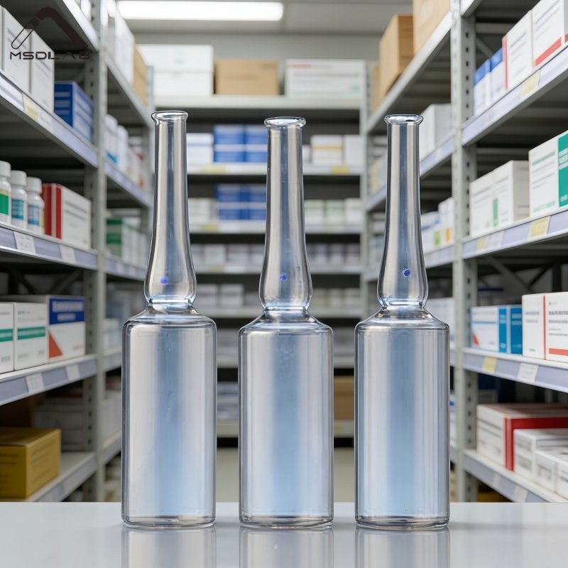 MSD Form B/C/D USP Type I Glass Ampoules (Clear & Amber)