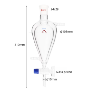 MSD Jacketed Pear-Shaped Separating Funnel, 250ml