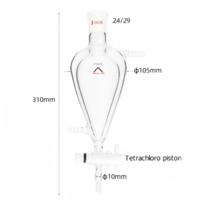 MSD Double-Layer Jacketed Pear-Shaped Separatory Funnel-250ml