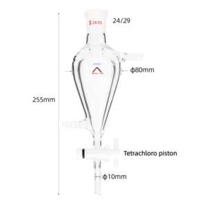 MSD Jacketed Squibb Separating Funnel (Pear-Shaped) – 60ml