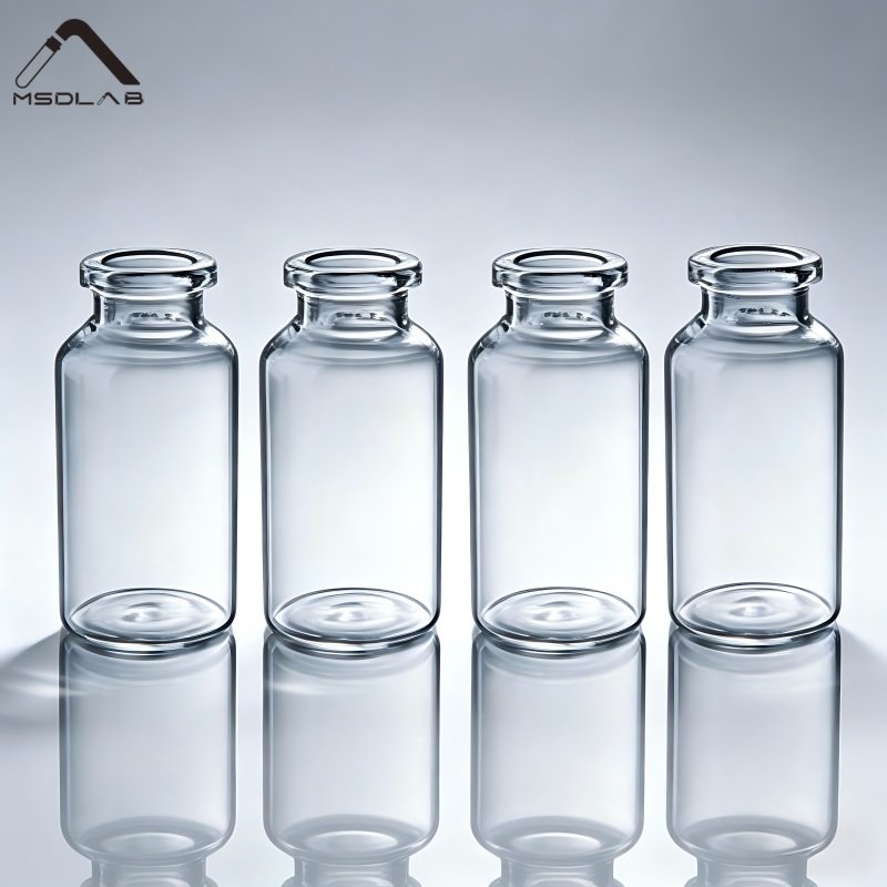 MSD Borosilicate Glass Injection Vials | Clear & Amber Pharmaceutical Vials with Flip-Off Caps