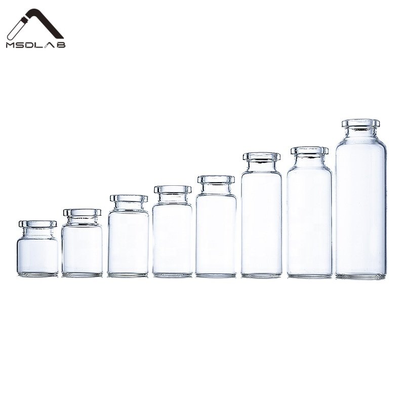 MSD Borosilicate Glass Injection Vials for Pharmacy/Lab/Cosmetic Use