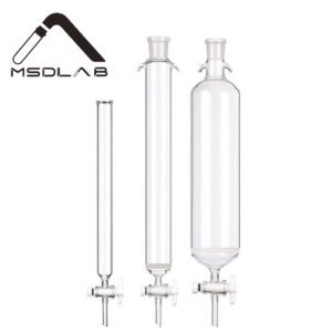 MSD Glass Chromatography Column with PTFE Stopcock and Fritted Disc - Lab Grade