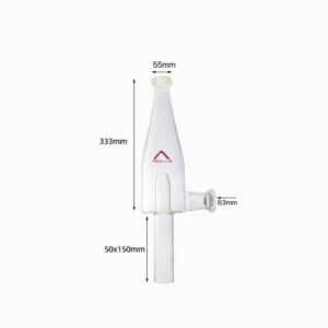 MSD High Borosilicate 3.3 Glass Cyclone Separator for Lab Spray Dryer, Heat-Resistant & Corrosion-Proof Powder Collector