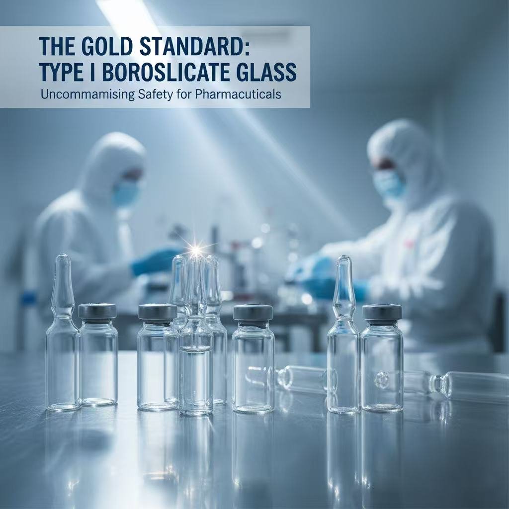 Featured image for Mingshangde: The Gold Standard Type I Borosilicate Glass for uncompromising safety in pharmaceutical packaging.