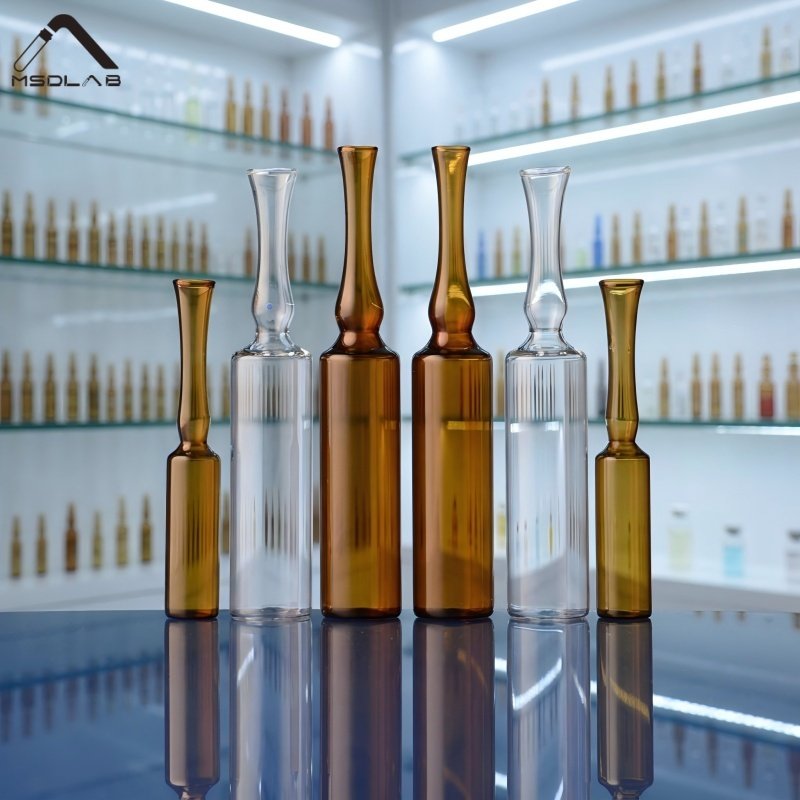 MSD Form B/C/D USP Type I Glass Ampoules (Clear & Amber)