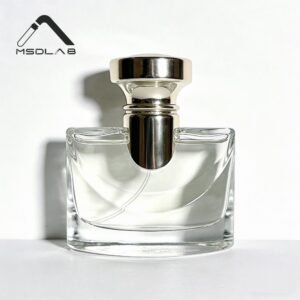 150ml Arc-Shaped Clear Glass Perfume Bottle with Champagne Gold Cap