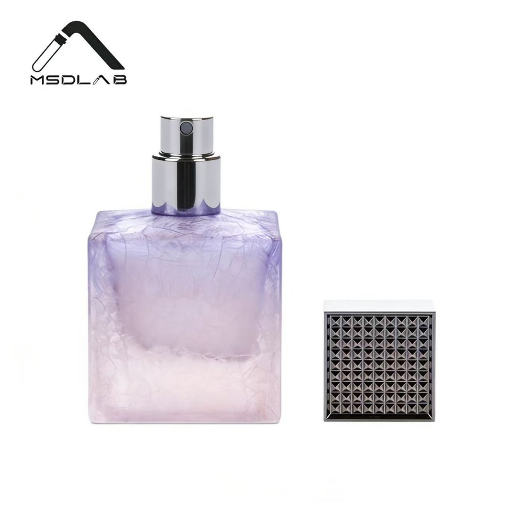 MSD 100ml Purple Gradient Perfume Bottle – Artistic Marble Texture
