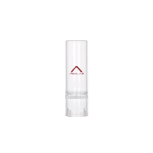 Clear Borosilicate 3.3 glass extraction thimble featuring a flat fritted glass disc for laboratory solid-liquid extraction.