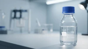 High-quality GL45 media bottles for laboratory sterilization and chemical storage.