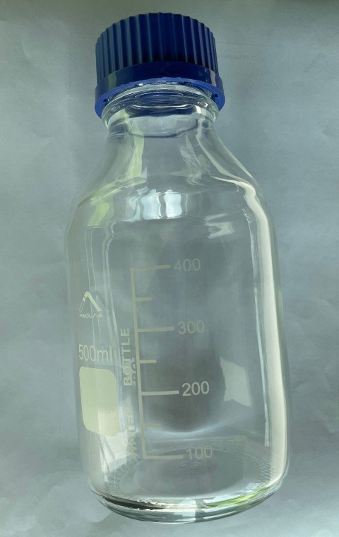 MSD Hot Popular 500ml 3.3 Borosilicate Blue Screw Cap Bottle