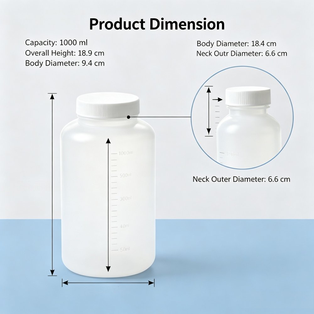 1000ml HDPE Sampling Bottle
