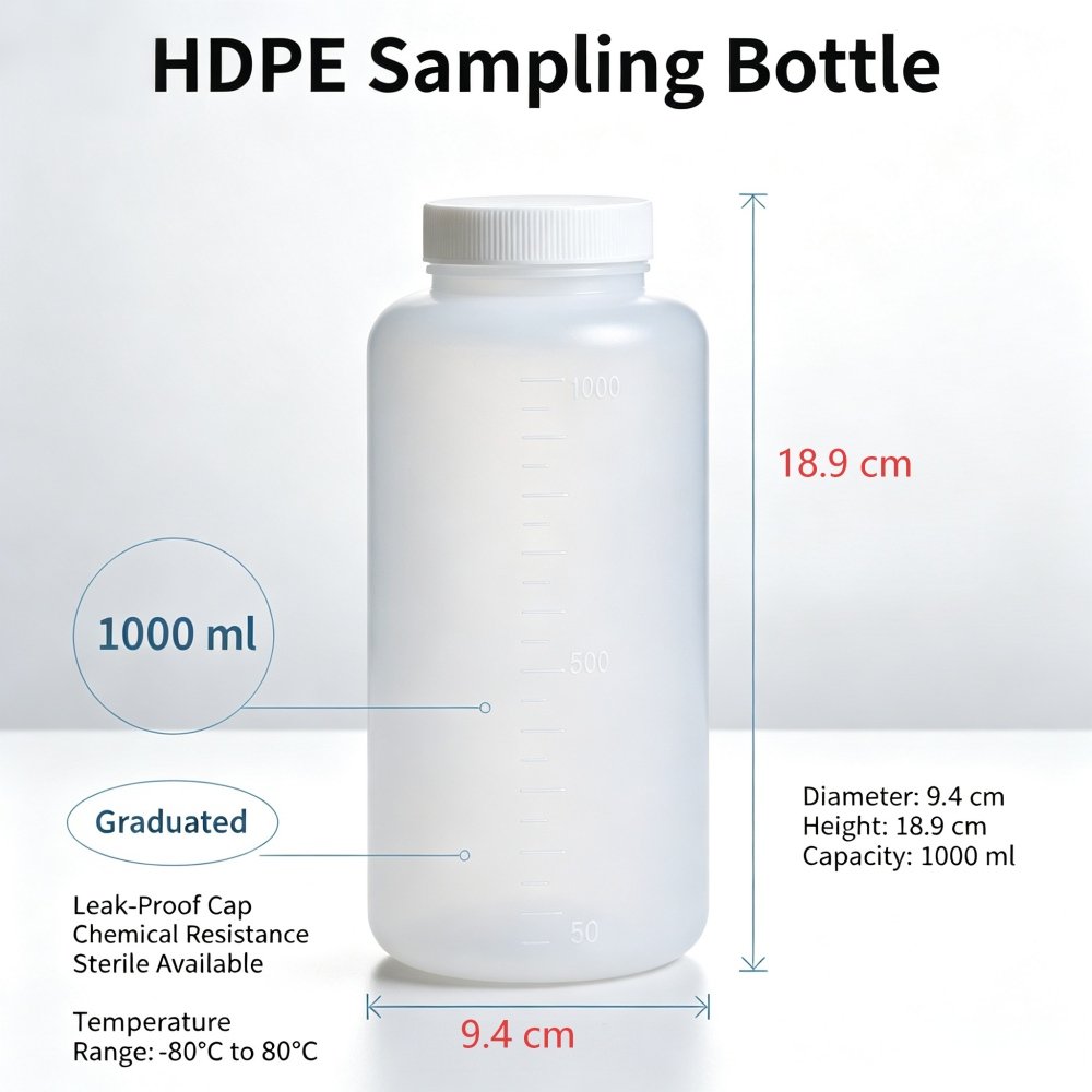 1000ml HDPE Sampling Bottle